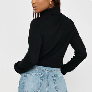 Black Tatiana Turtleneck Sweater